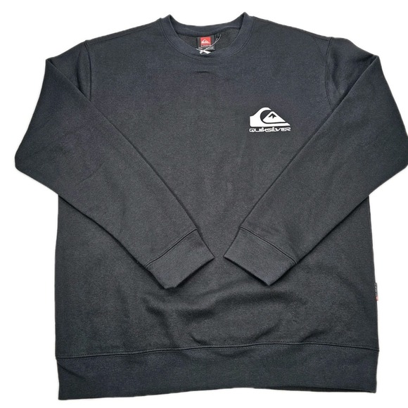 Quicksilver‎ Men's Crew Sweatshirt Black Size Medium - Picture 1 of 5